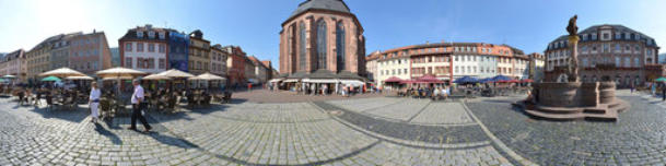 Heidelberg - Marktplatz am Herkulesbrunnen