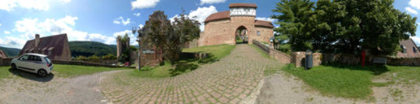 Burg Hirschhorn - Torbau von der Nordseite