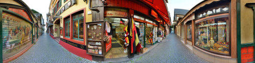 Kugelpanorama - Rüdesheim - Souvenir-Shop in der Drosselgasse