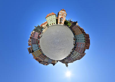 Little Planet Eger - Marktplatz
