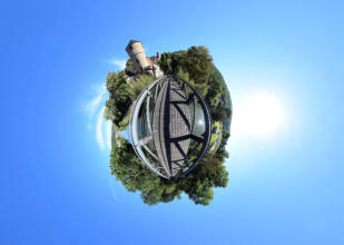 Little Planet Wertheim - Auf der Rathausbrücke