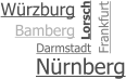 Bamberg Frankfurt Nürnberg Darmstadt Würzburg Lorsch