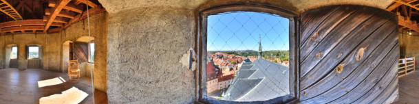 Eger (Cheb) - Blick auf das Dach der Pfarrkirche