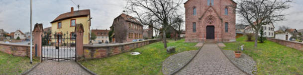 Schollbrunn - Rathaus und Martin-Luther-Kirche