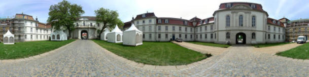 Fulda Eichenzell - Innenhof Schloss Fasanerie