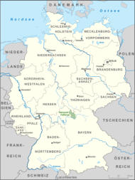 Deutschlandkarte Haßberge