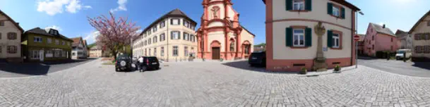 Gerlachsheim - Portal Klosterkirche Heilig Kreuz