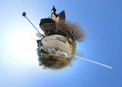 Little Planet Bamberg - Ostfassade der Altenburg