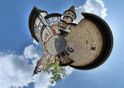 Little Planet Ostheim vor der Rhön - Kirchenburg