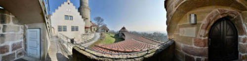 Kugelpanorama - Bamberg - Am Wehrturm der Altenburg