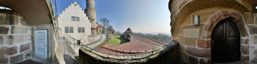 Kugelpanorama - Bamberg - Am Wehrturm der Altenburg