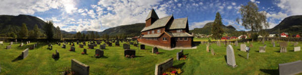 Røldal - Stabkirche Seitenschiff